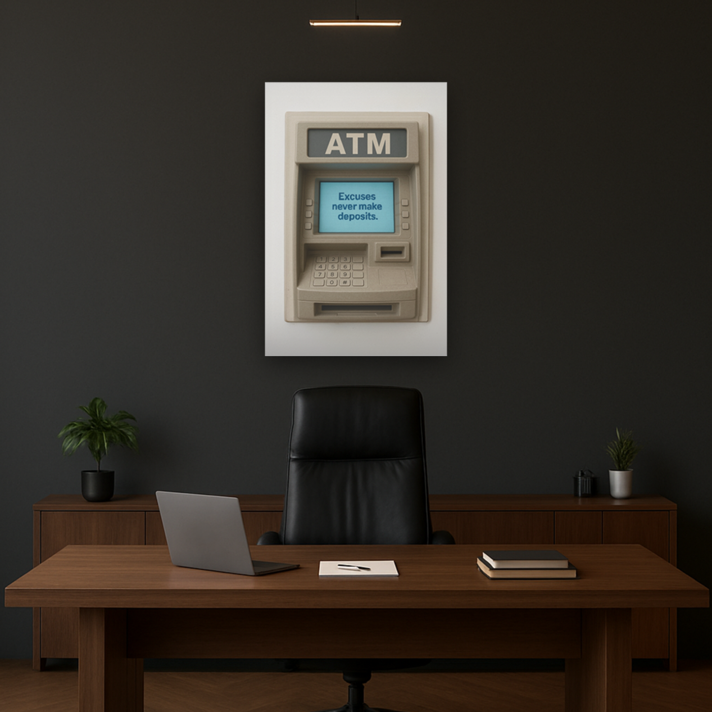 Excuses Never Make Deposits ATM